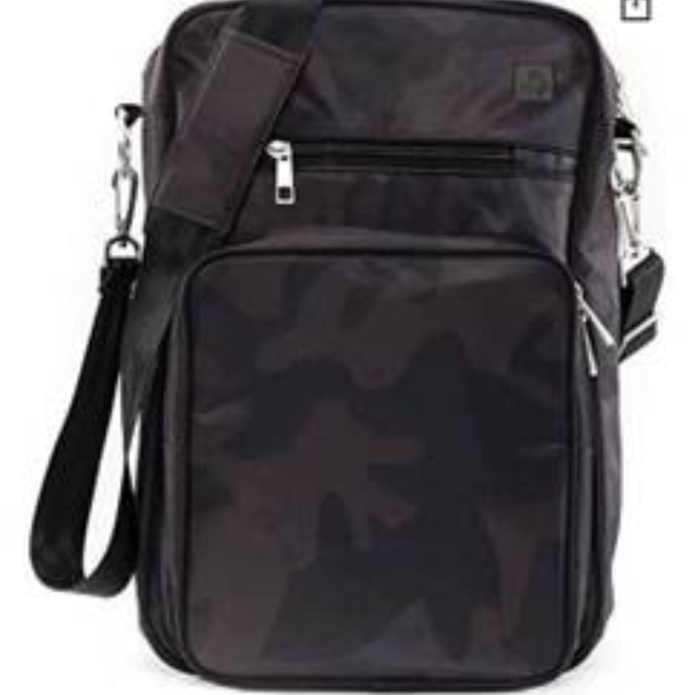 Black Camouflage Crossbody Bag